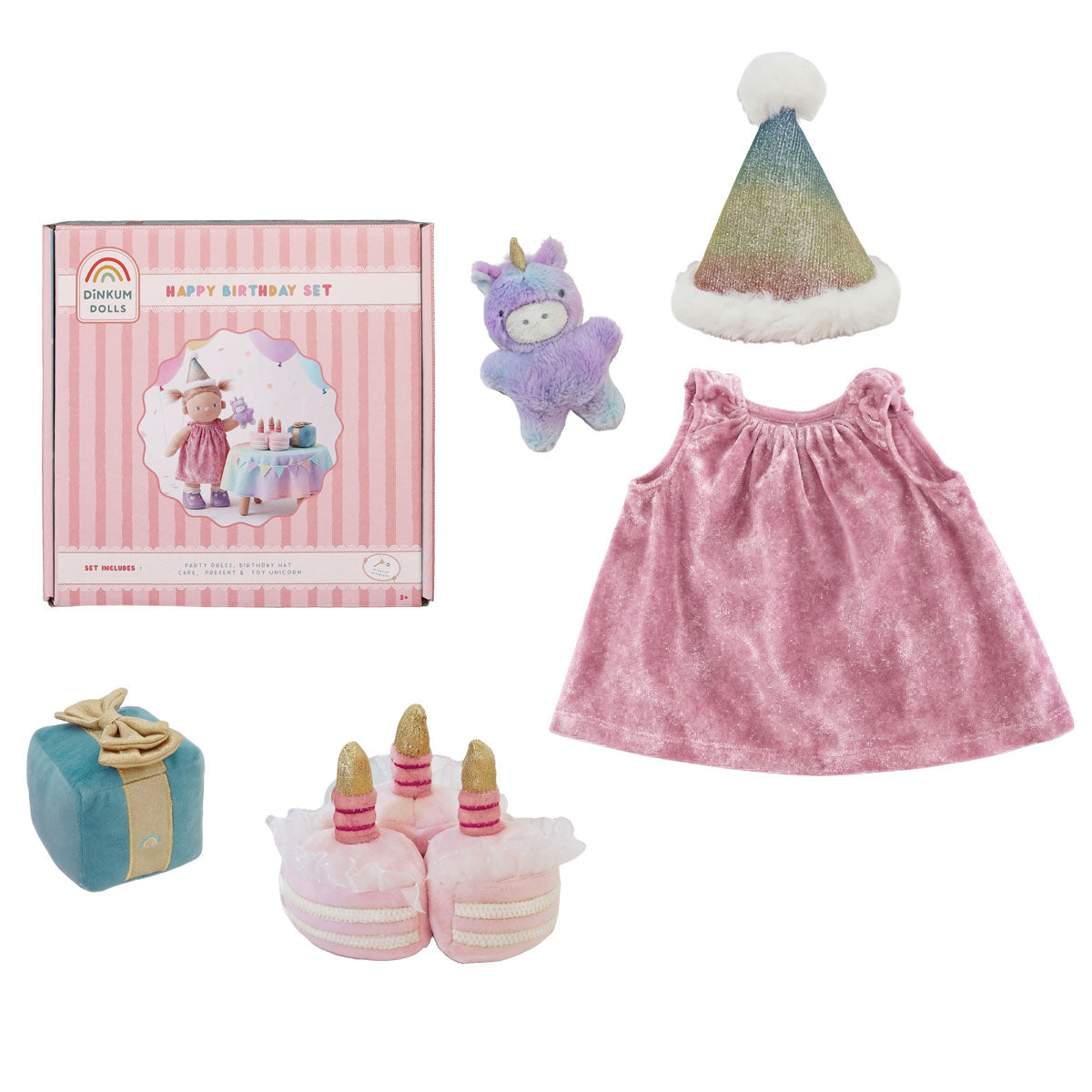 Olli Ella Dinkum Dolls Happy Birthday Set
