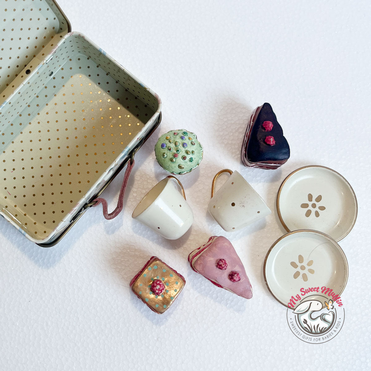 Maileg Suitcase with Tea Sets and Cakes - Final Sale