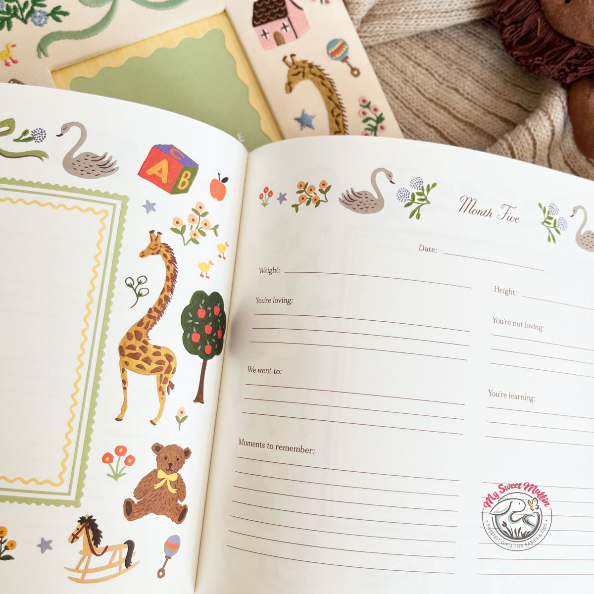 Rifle Paper Co. Embroidered Baby Book