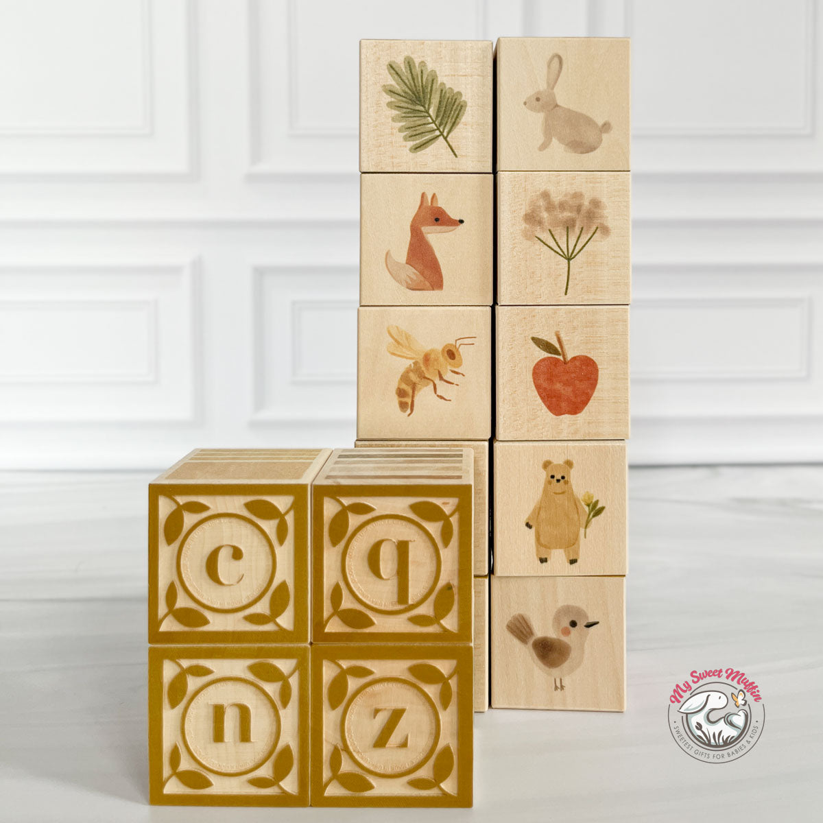 Uncle Goose Watercolor ABC Blocks