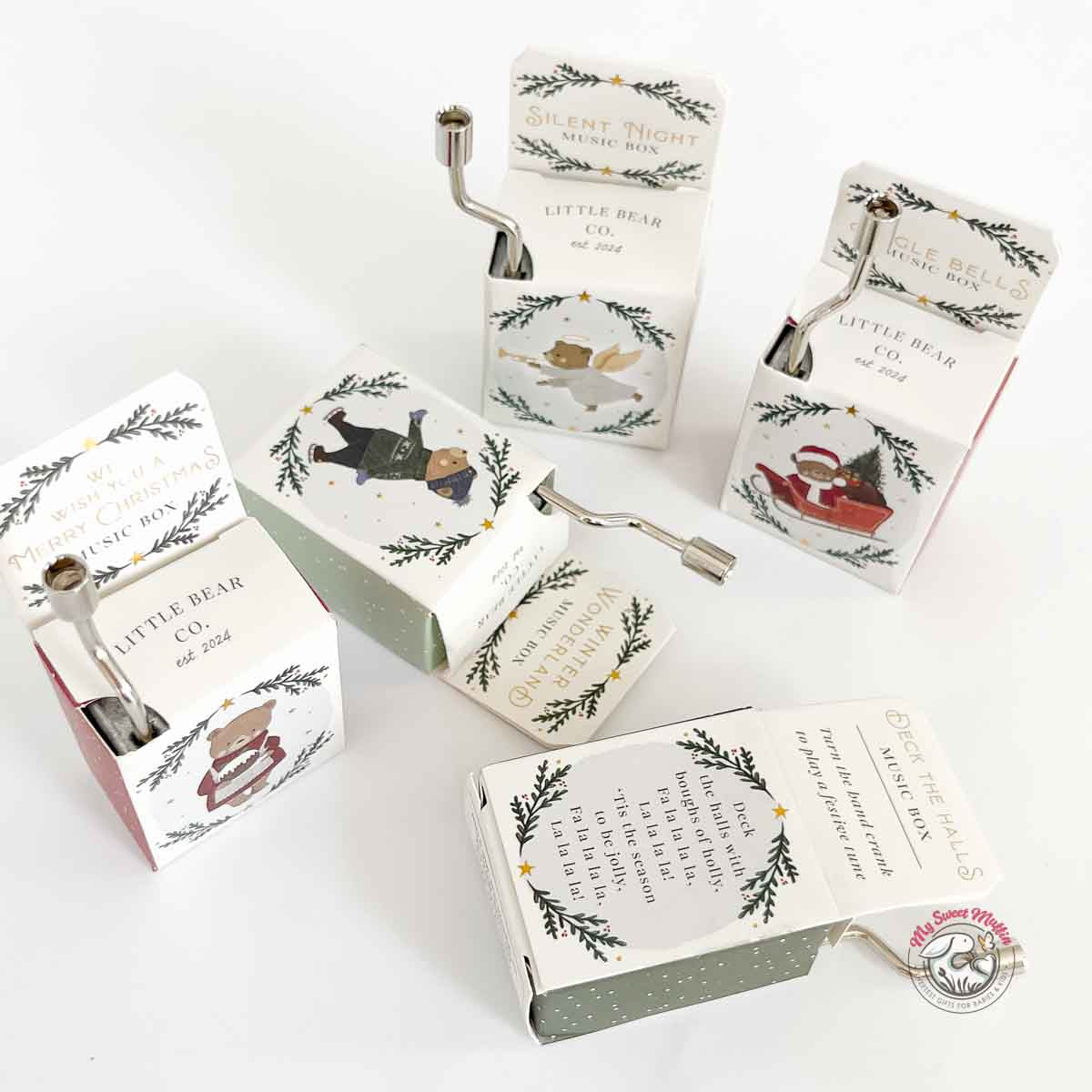 Little Bear Christmas Pocket Music Box