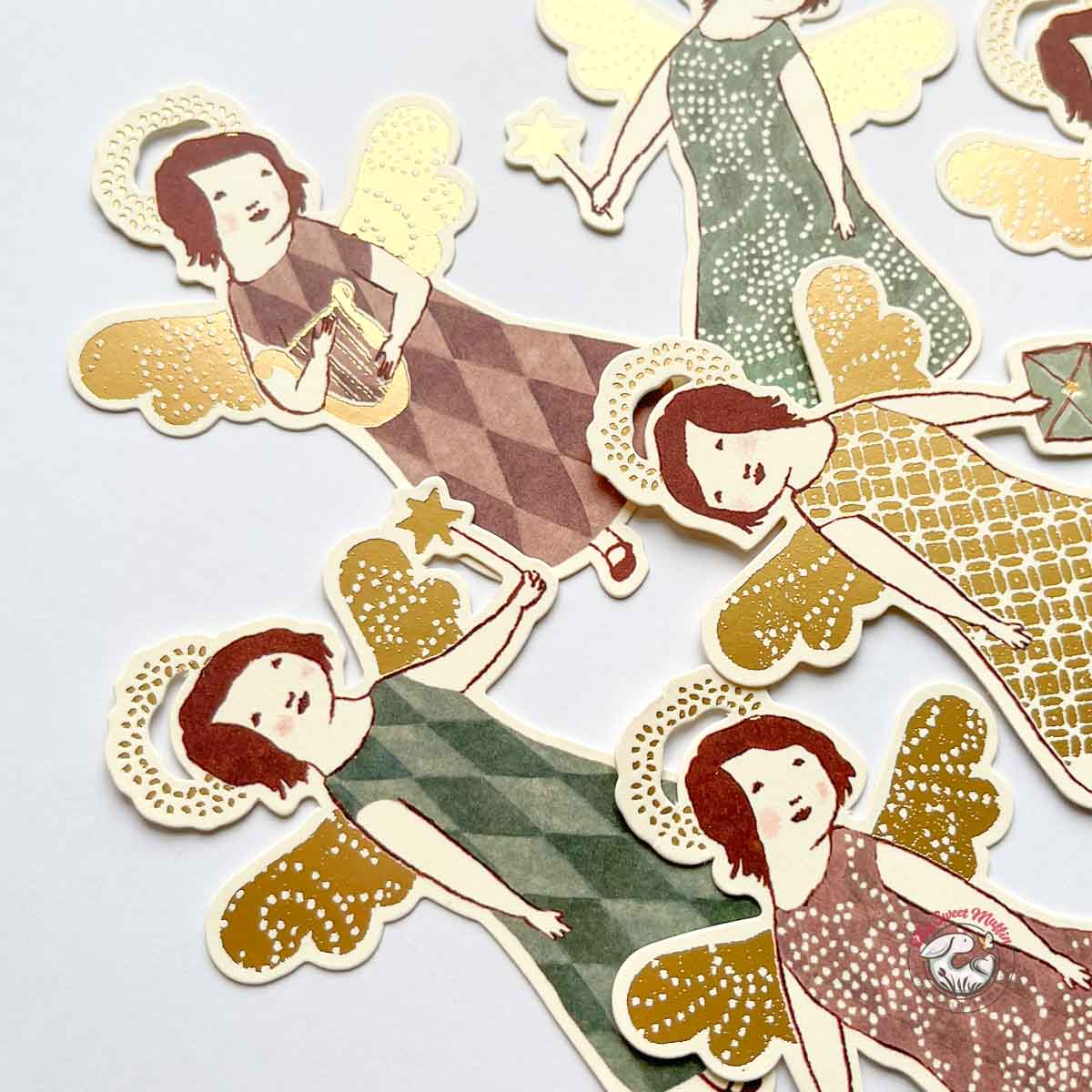 Maileg Holiday Gift Tag, Angels 14 pcs