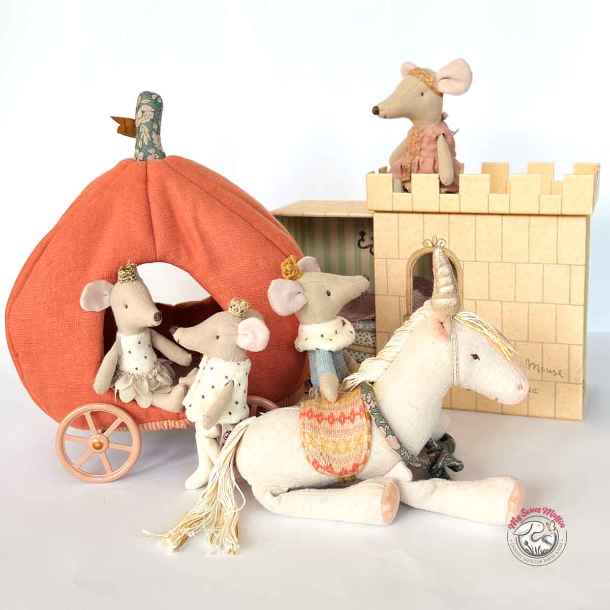 Maileg Royal Twin Little Sister and Brother Mouse in Box, 2025