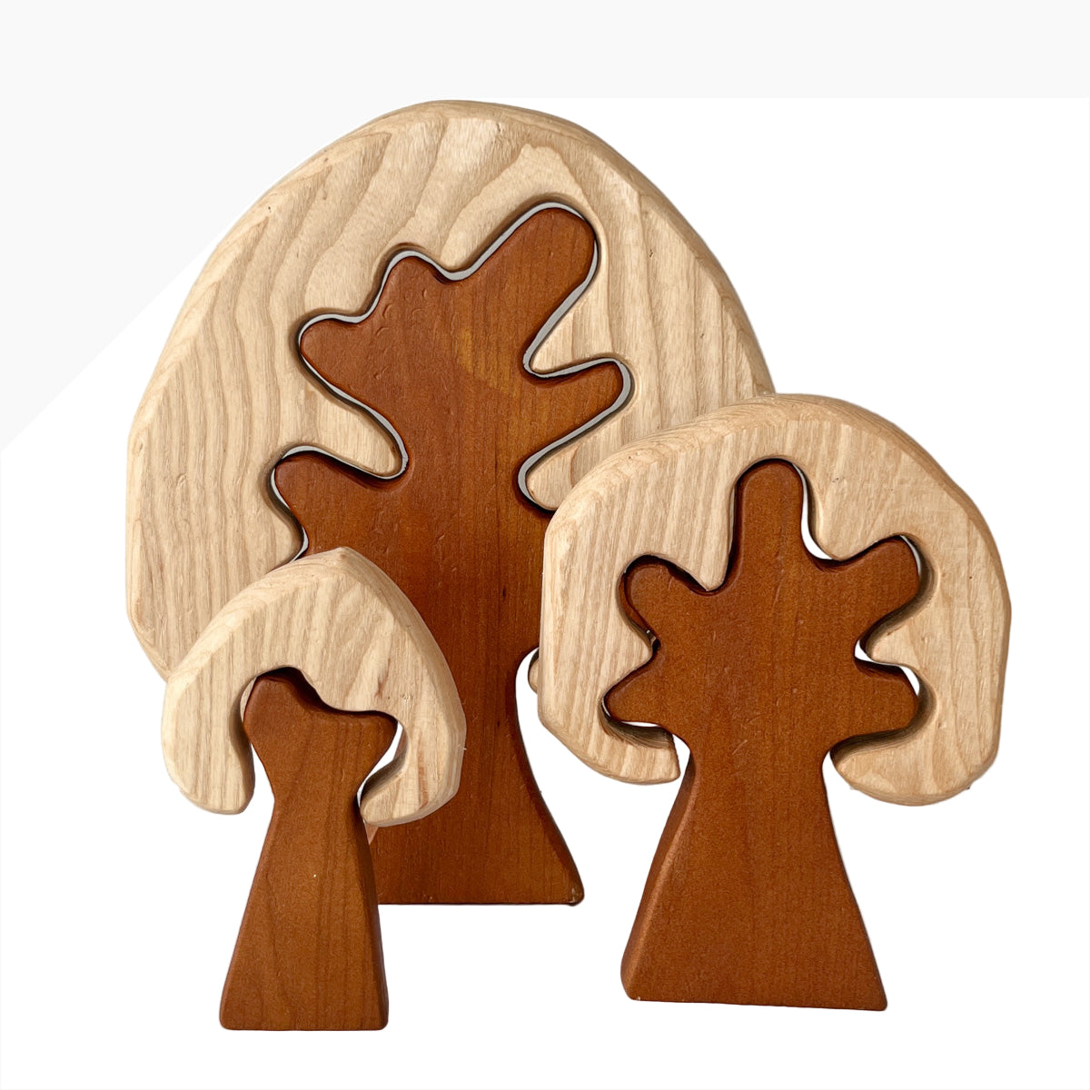 Wooden Trees (Set of 3 )