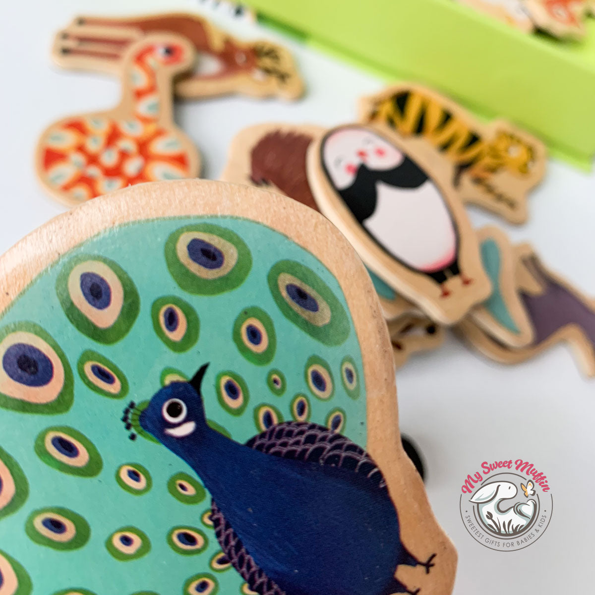 Magnetic Wooden Animals (36pcs)