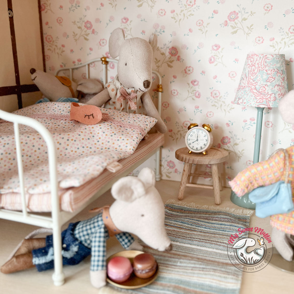 Maileg Vintage Bed for Mom & Dad Mouse Doll (available in October)