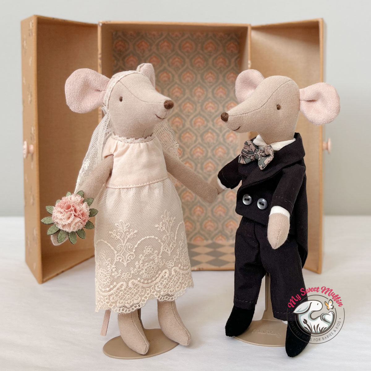 Maileg Wedding Mice Couple in Box