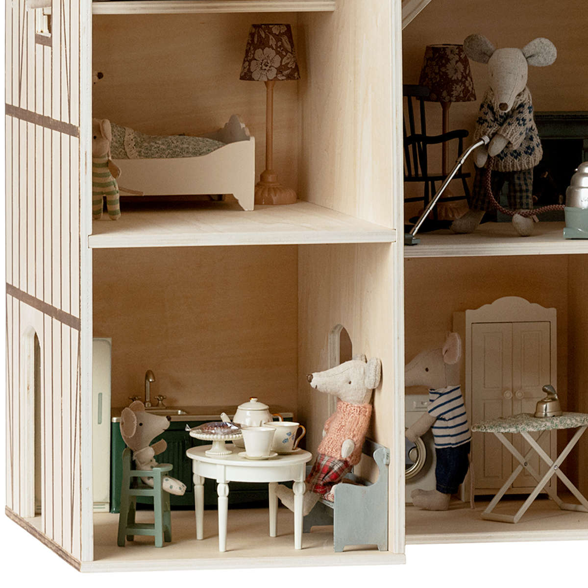 Maileg Mouse size Dollhouse Kitchen, Dark Green