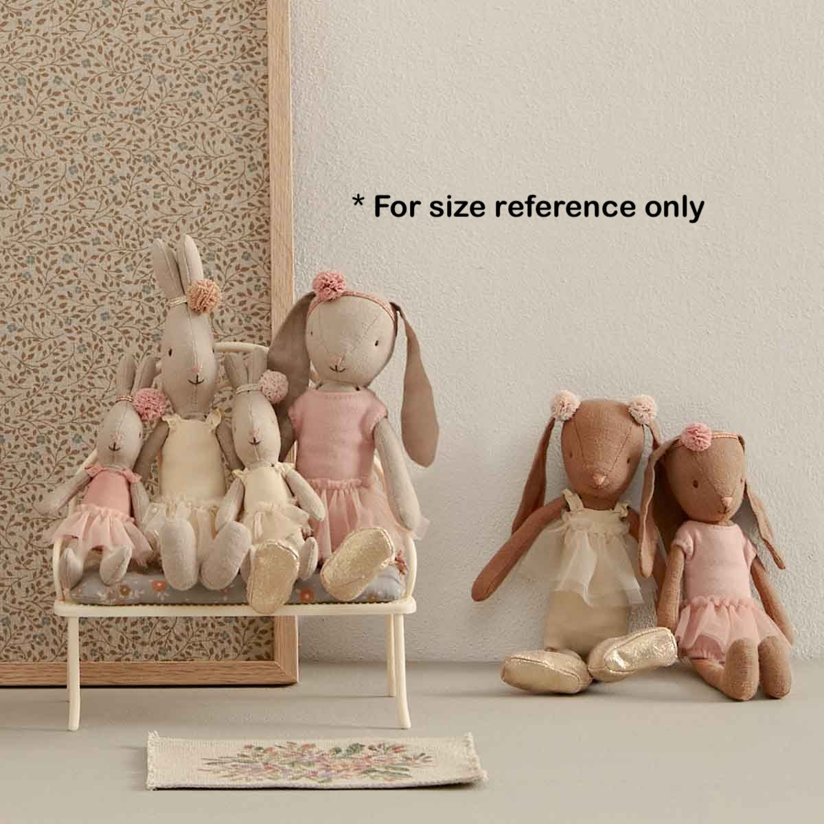 Maileg Vintage Bench, Miniature, Dark Powder