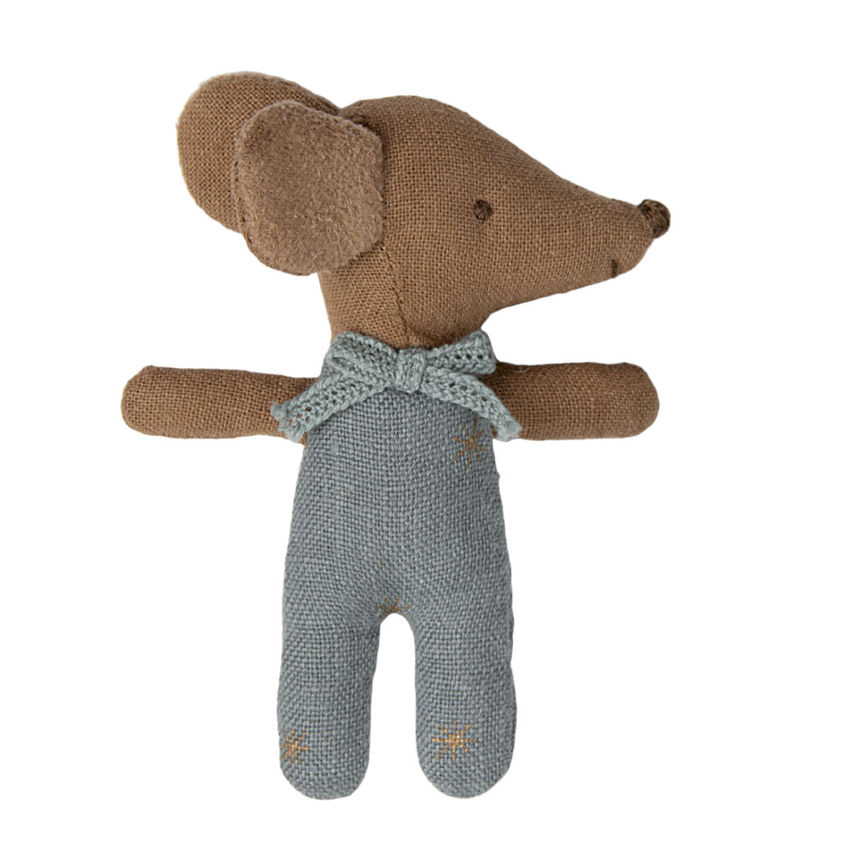 Maileg Sleepy Wakey Baby Mouse in Box, Blue