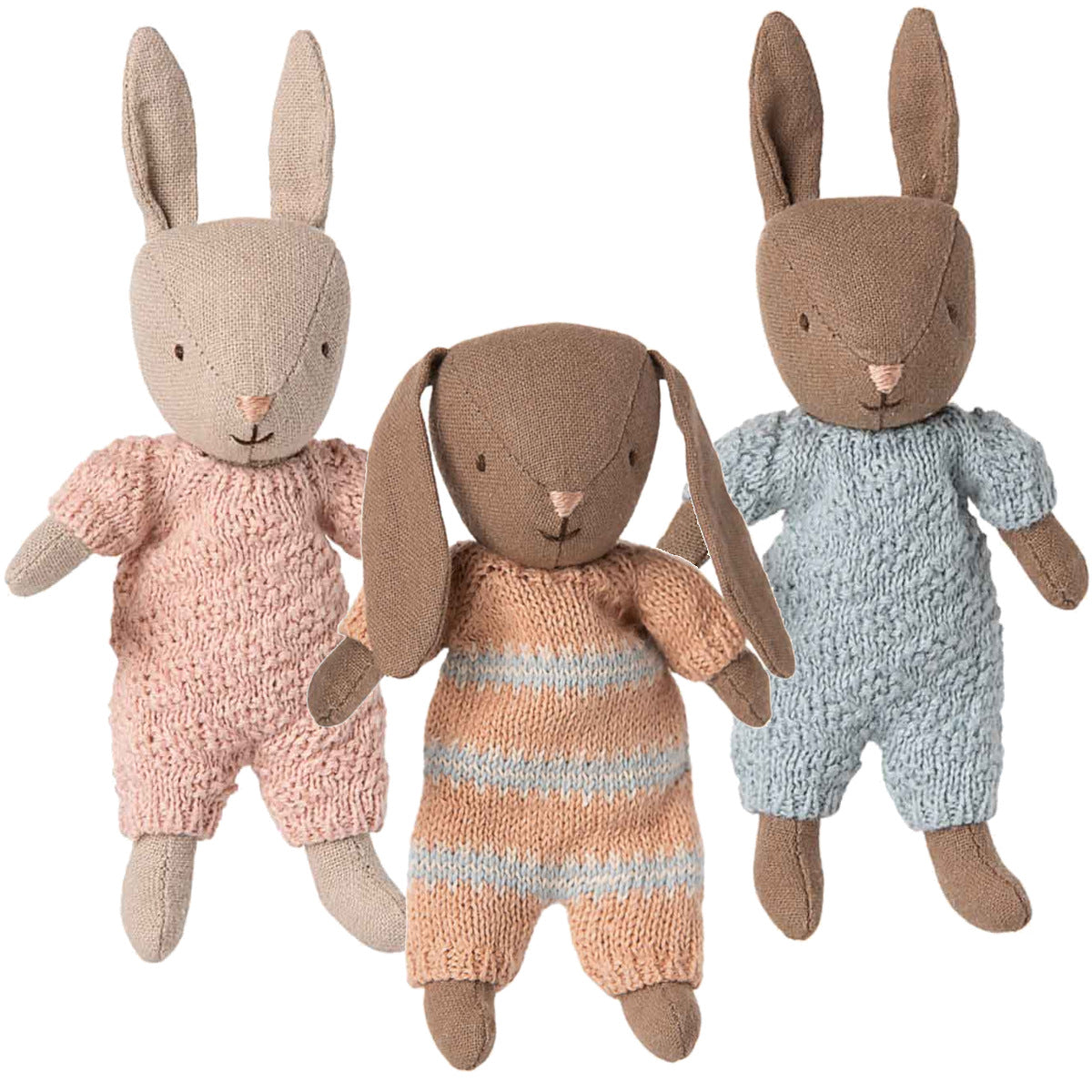 Maileg Micro Rabbit/ Bunny in knitted Onesie