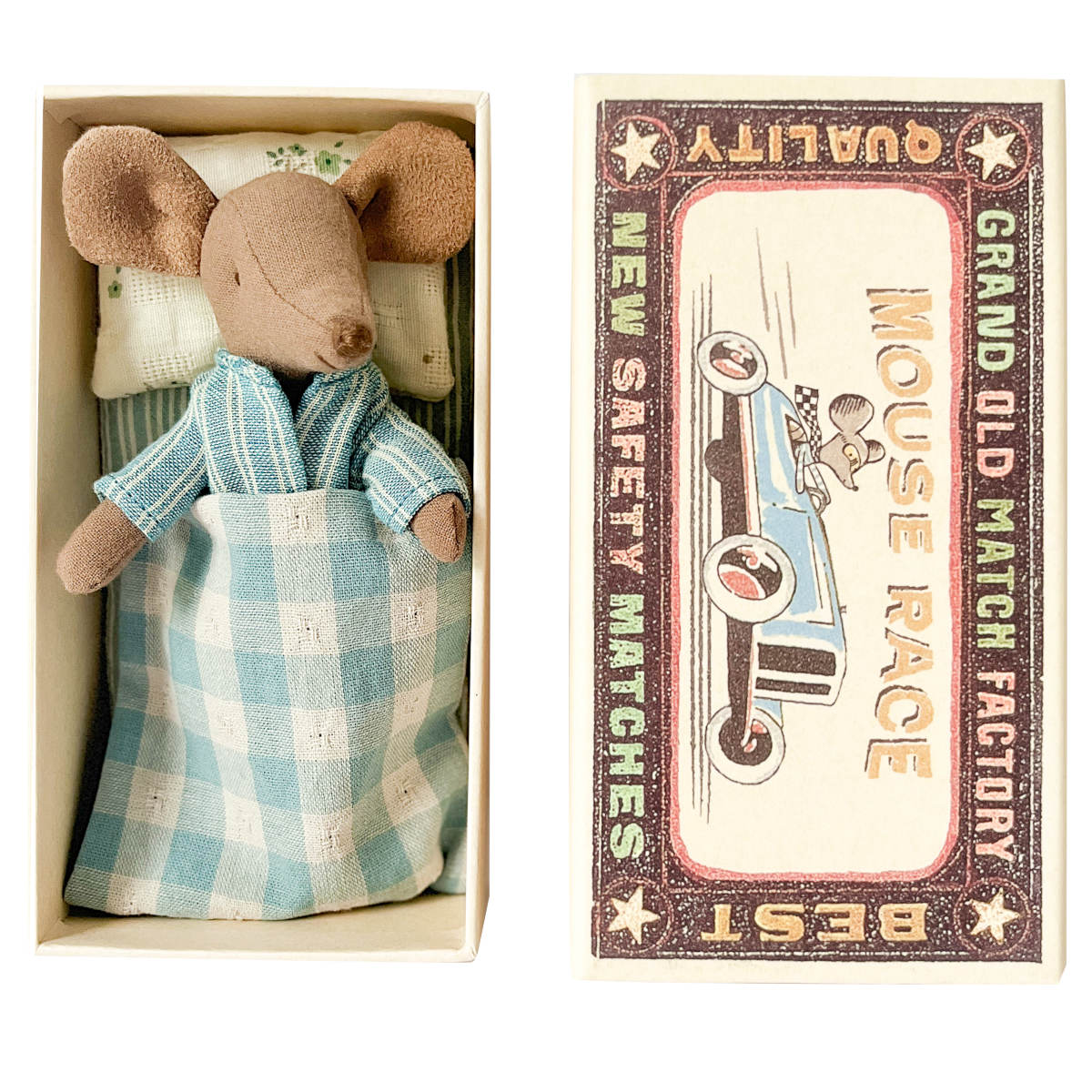 Maileg Big Brother Mouse in a Box, Pajama