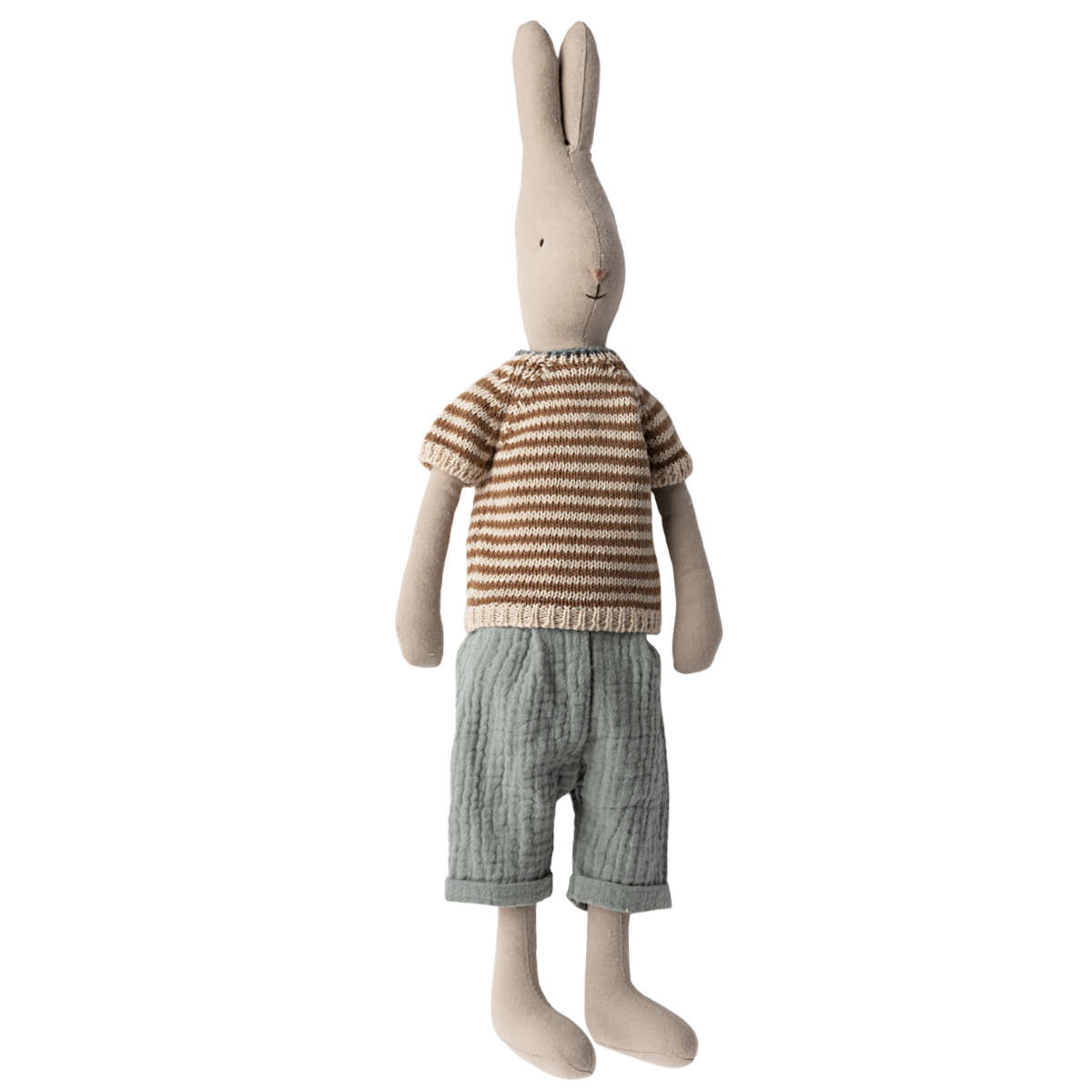 Maileg Rabbit in Sweater and Pants, Size 3