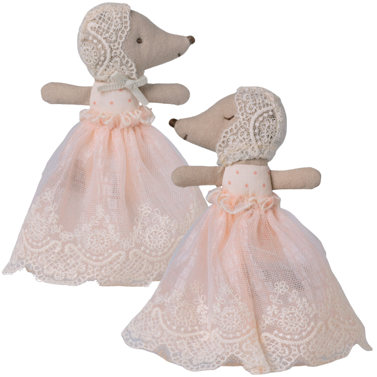 Maileg Sleepy Wakey Baby Mouse in Gown