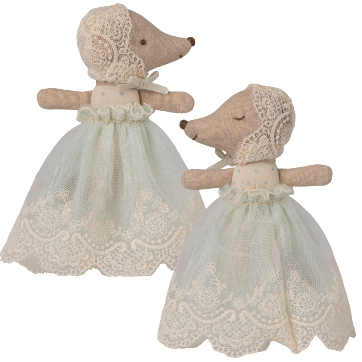 Maileg Sleepy Wakey Baby Mouse in Gown