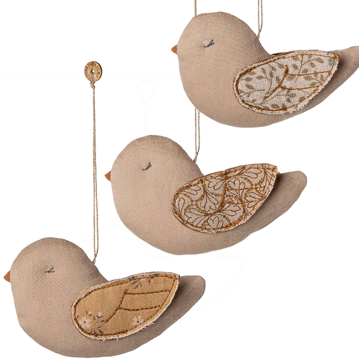 Maileg Holiday Fabric Ornament, Bird