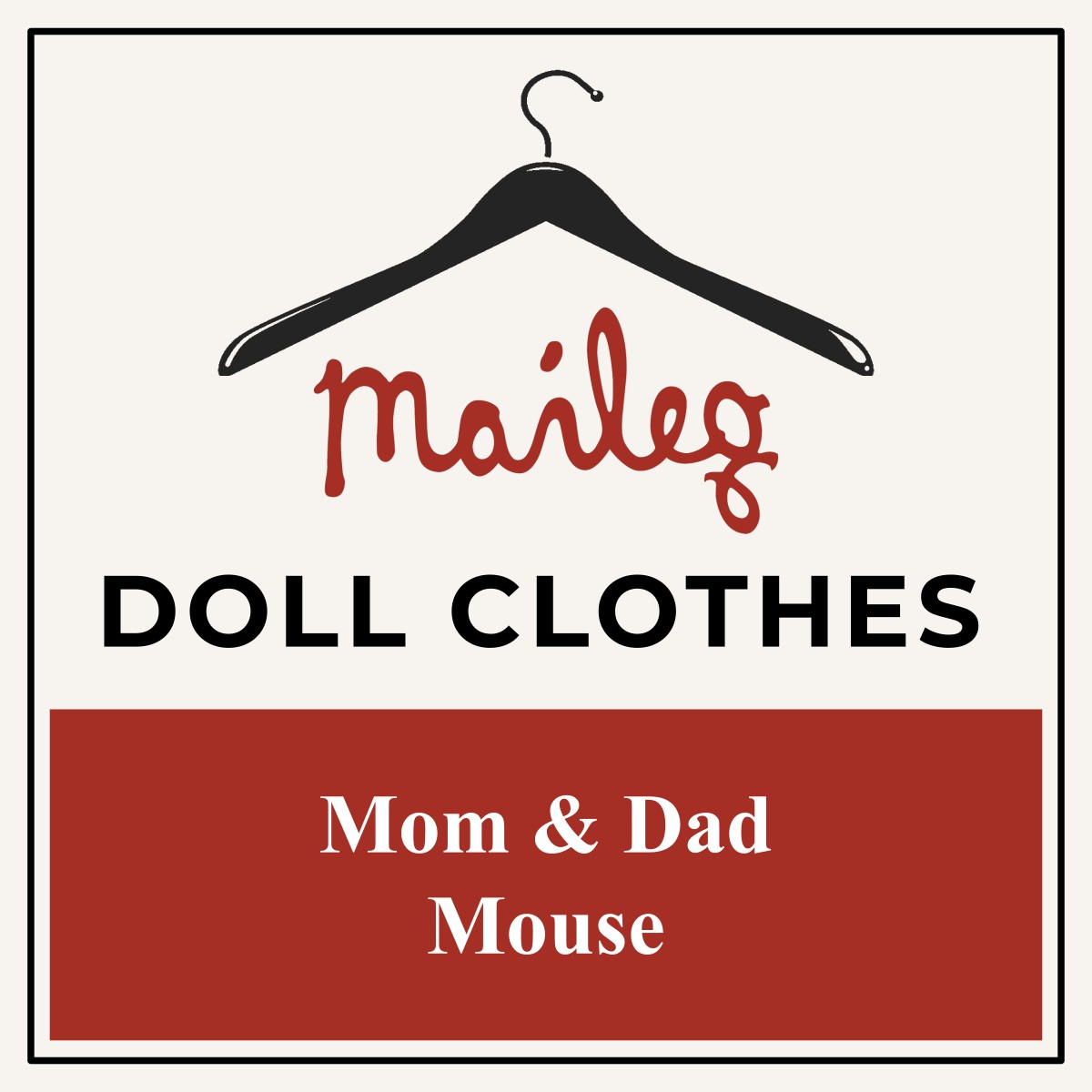 Maileg Doll Clothes for Mom & Dad Mouse