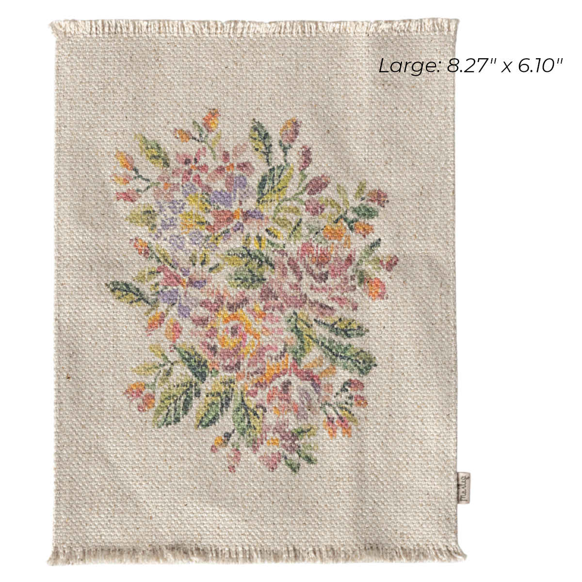 Maileg Dollhouse Rug, Flower