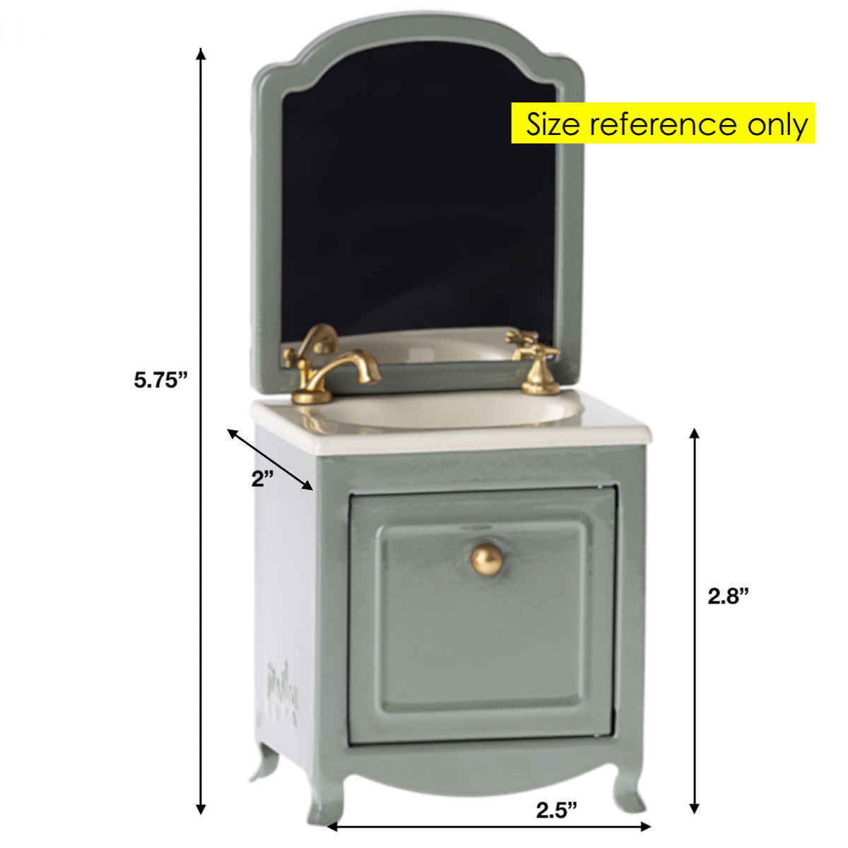 Maileg Mouse size Sink Dresser with Mirror