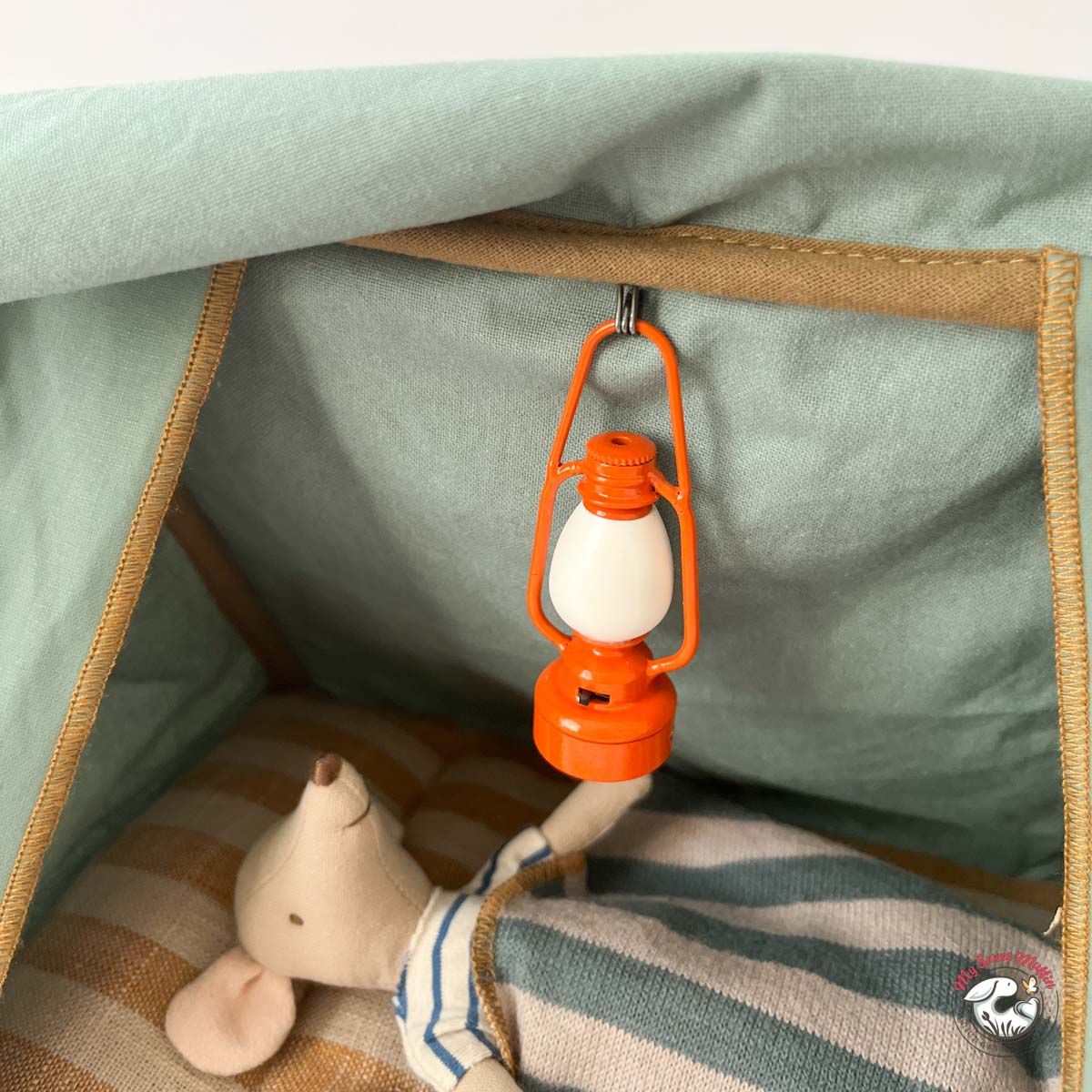 Maileg Mouse Happy Camper Tent, Green