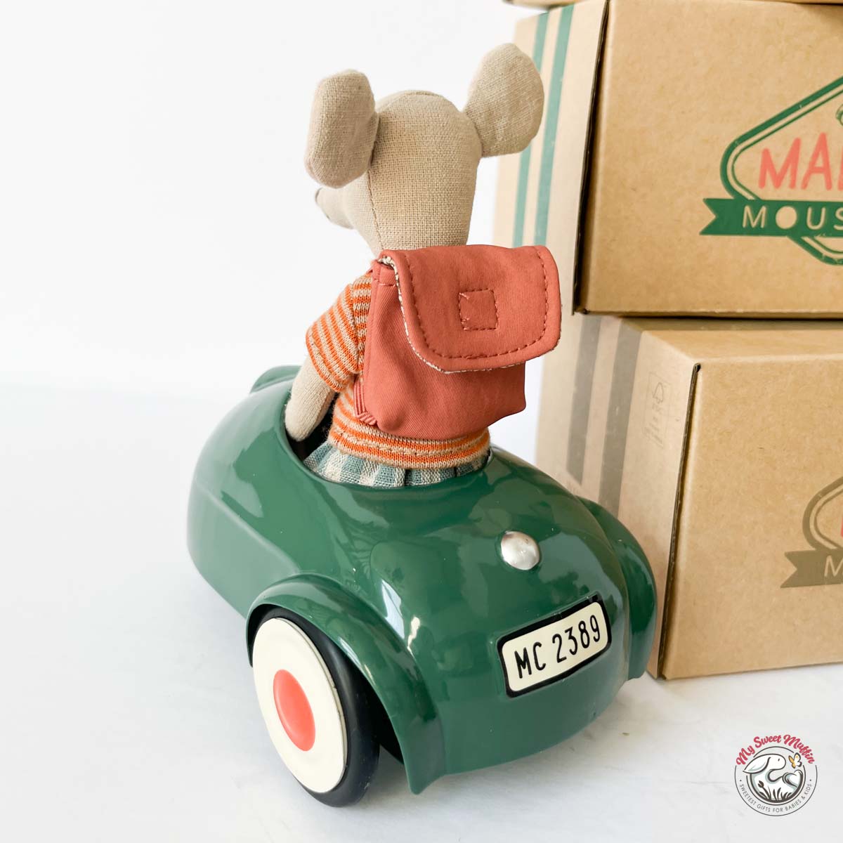 Maileg Mouse Car, Dark Green