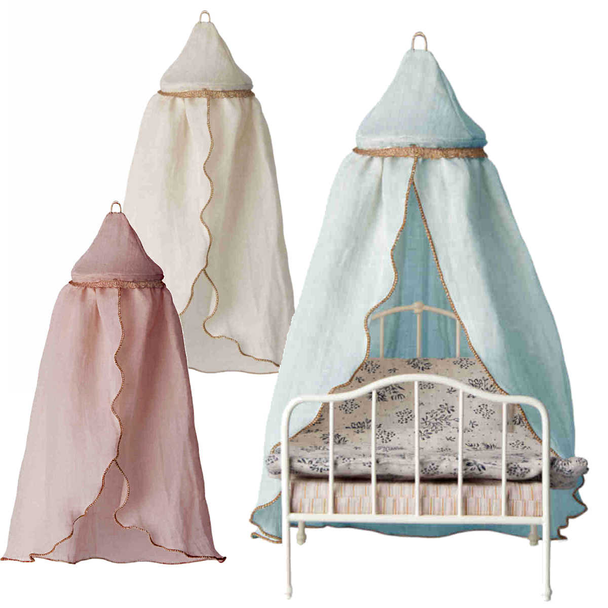 Maileg Miniature Bed Canopy (available in 3 colors)