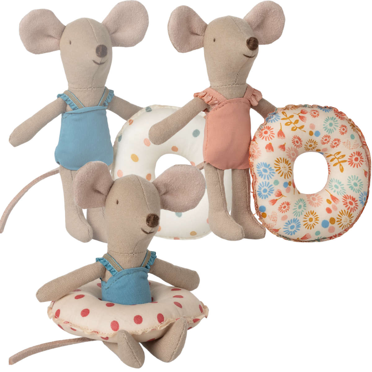 Maileg Little Sister Beach Mouse with Float