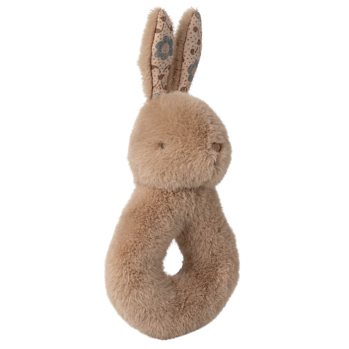 Maileg Rabbit Rattle Set, Cream Peach