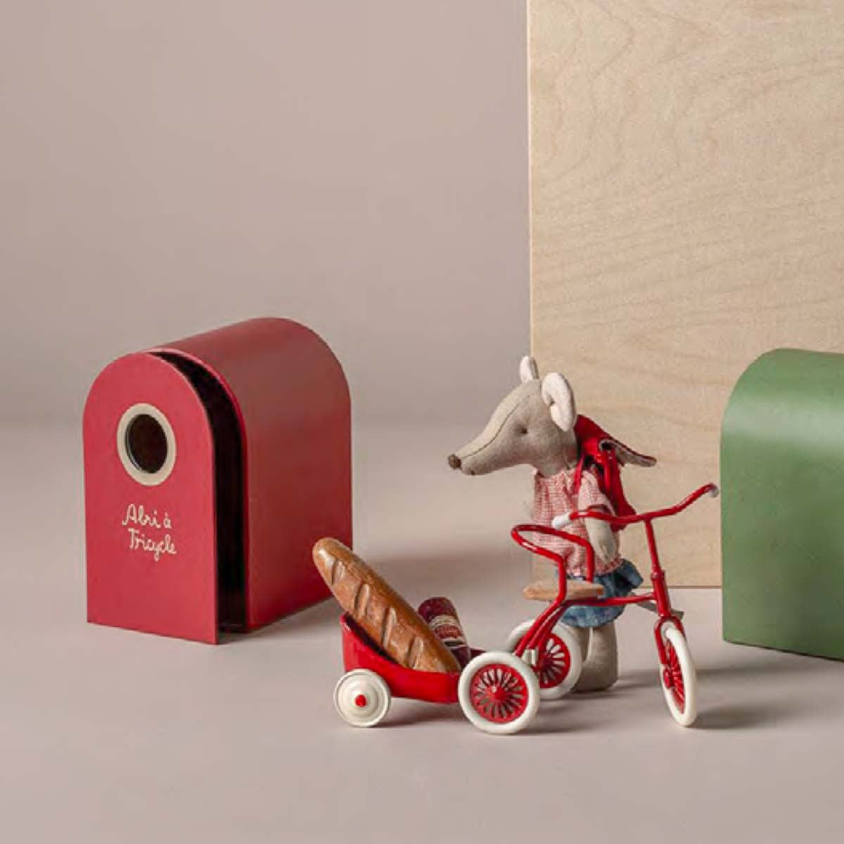 Maileg Abri à tricycle for Mouse