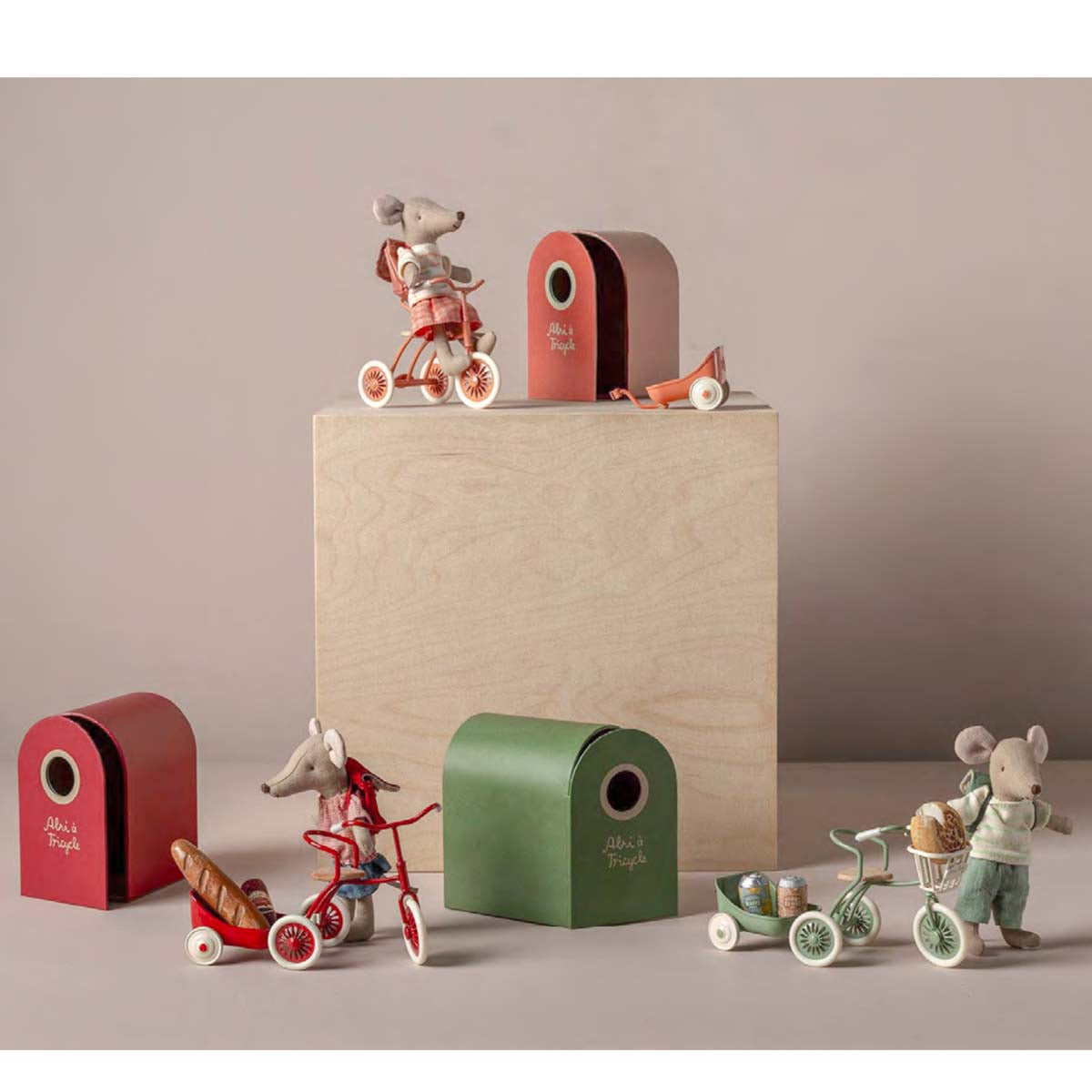 Maileg Abri à tricycle for Mouse