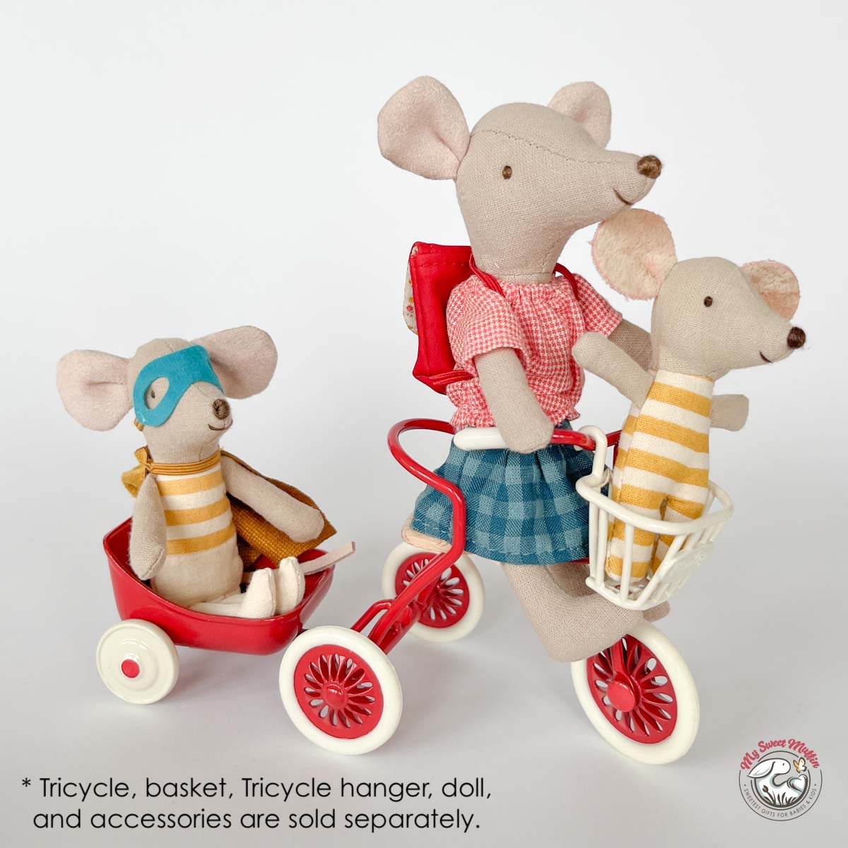 Maileg Abri à tricycle for Mouse