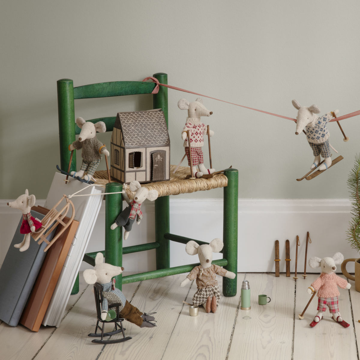 Maileg Winter Ski Mouse, Mom