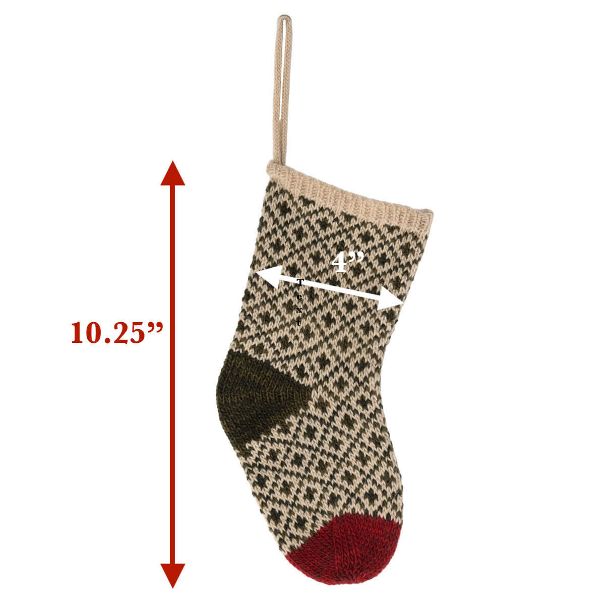 Maileg Christmas Stocking, Knitted