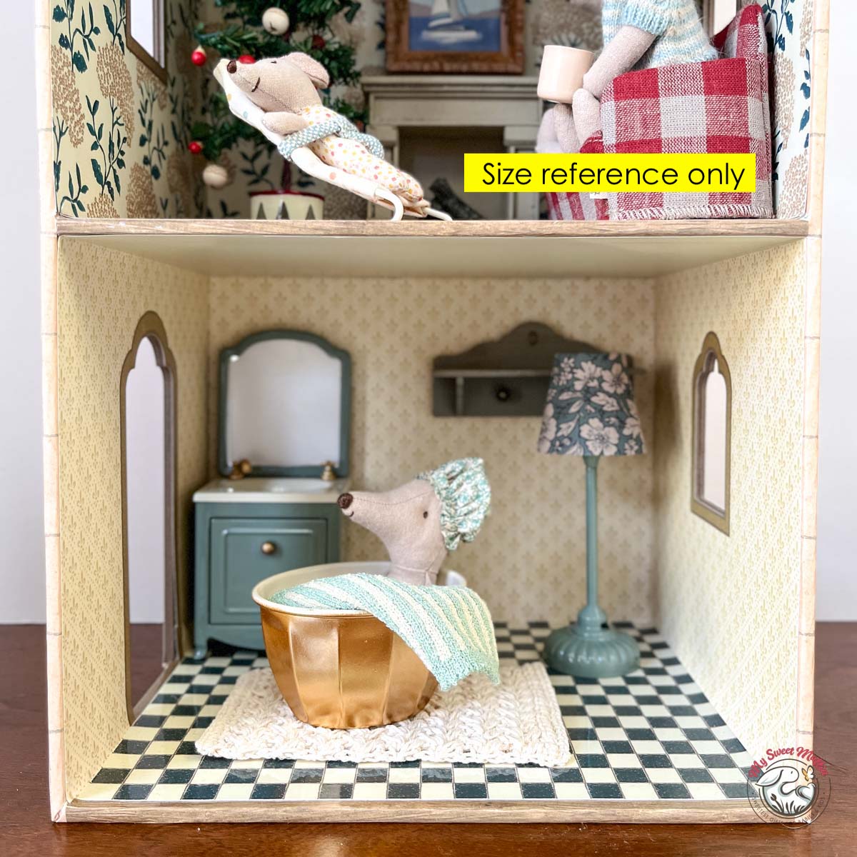 Maileg Mouse size Sink Dresser with Mirror