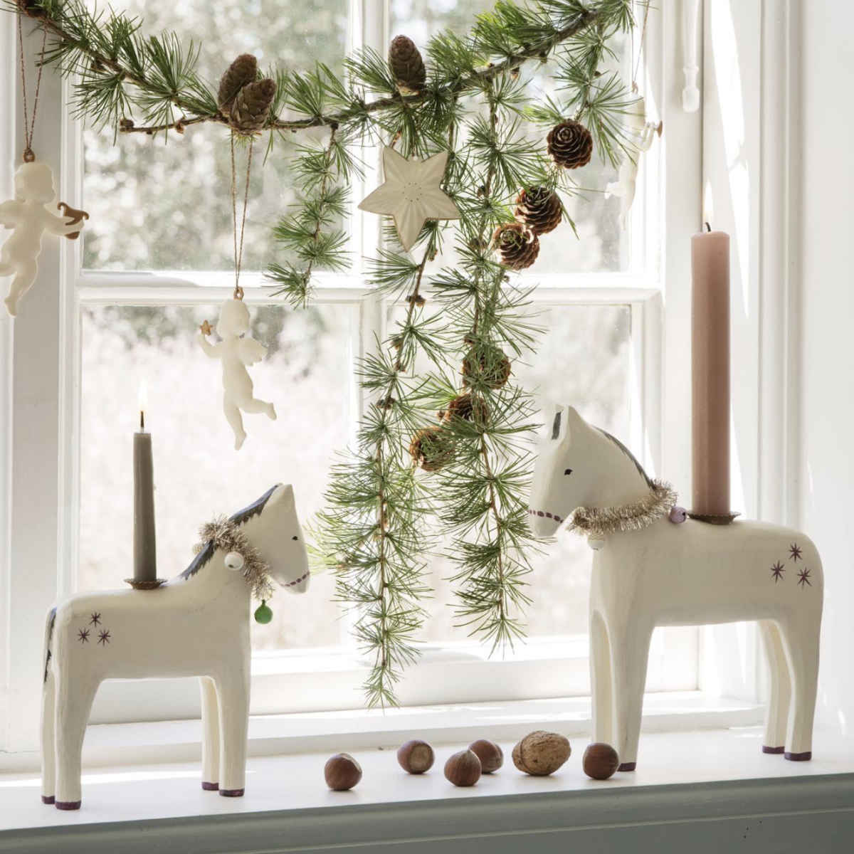 Maileg Wooden Horse Candle Holder