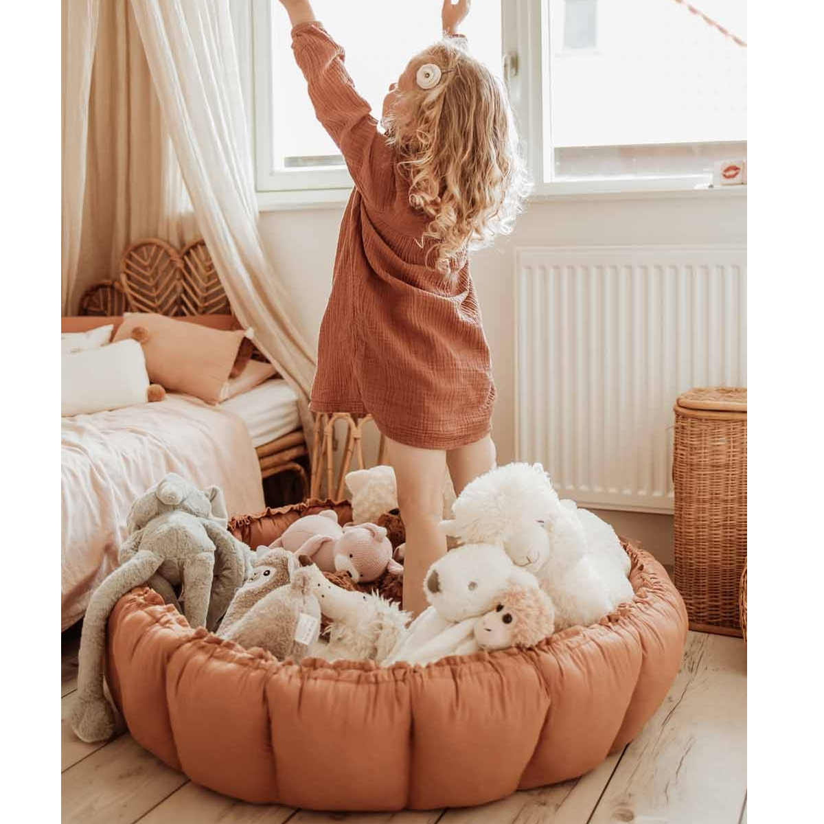 Play&Go 3 in 1 Bloom Organic Babymat, Tawny Brown