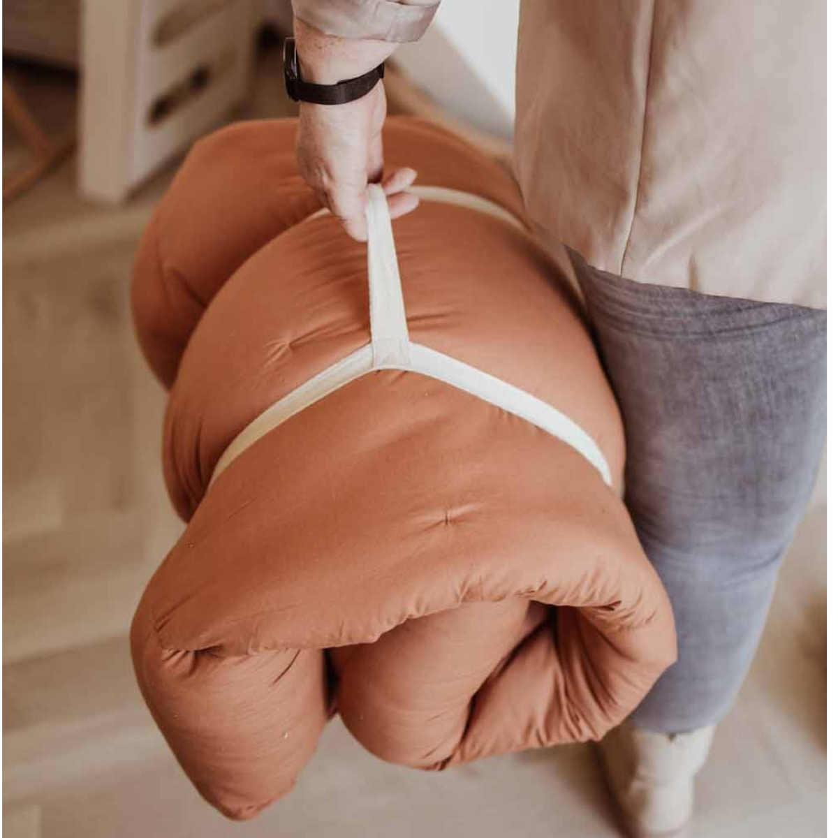 Play&Go 3 in 1 Bloom Organic Babymat, Tawny Brown