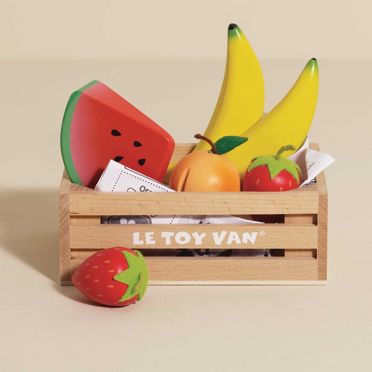 Wooden Play Food Crate, Smoothie Fruit