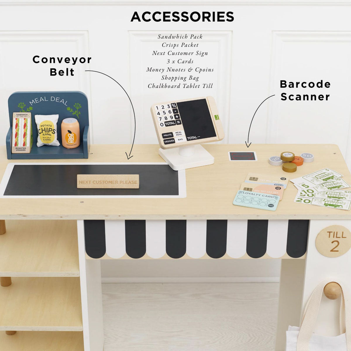 Le Toy Van Supermarket Till Checkout & Accessories