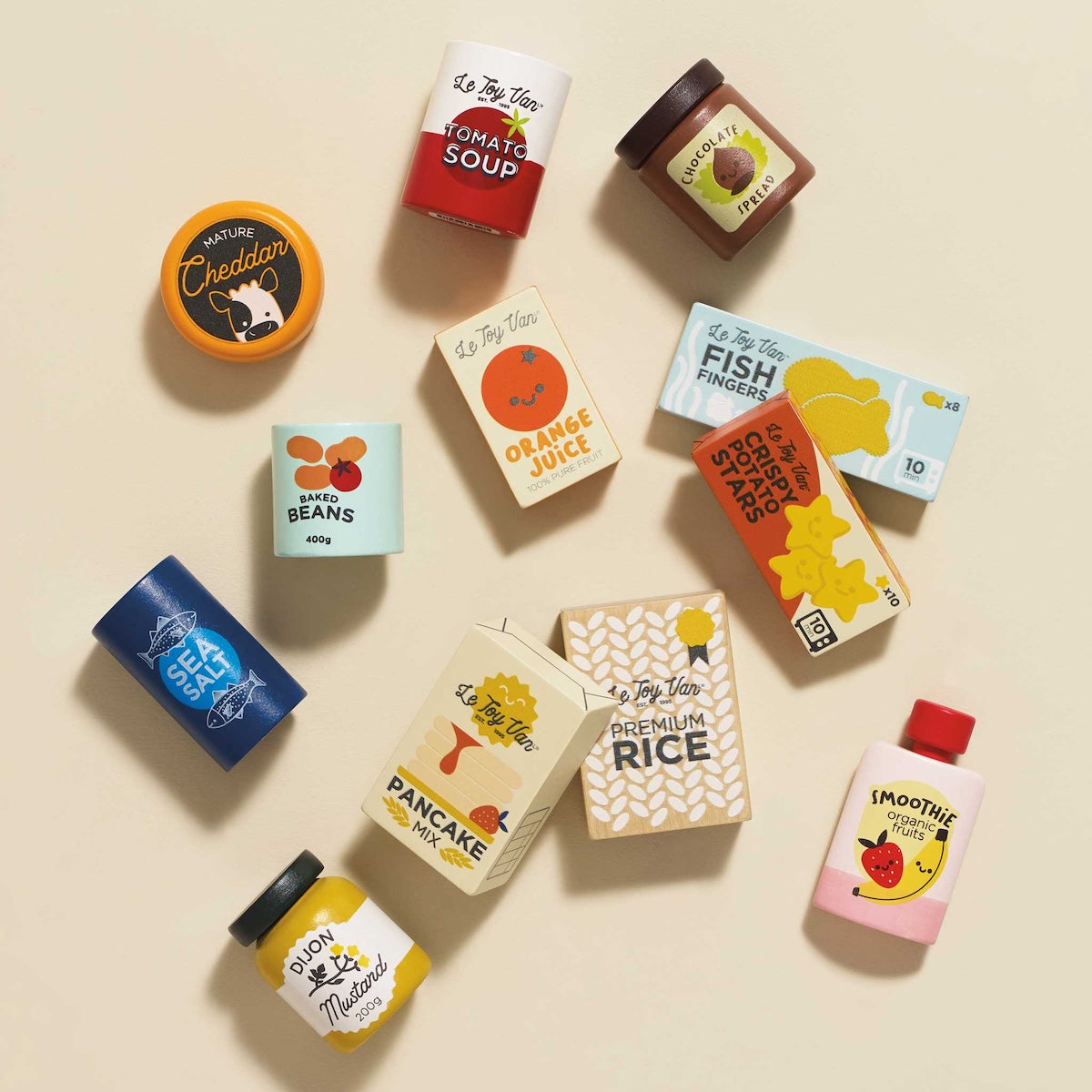 Wooden Play Food, Supermarket Grocery