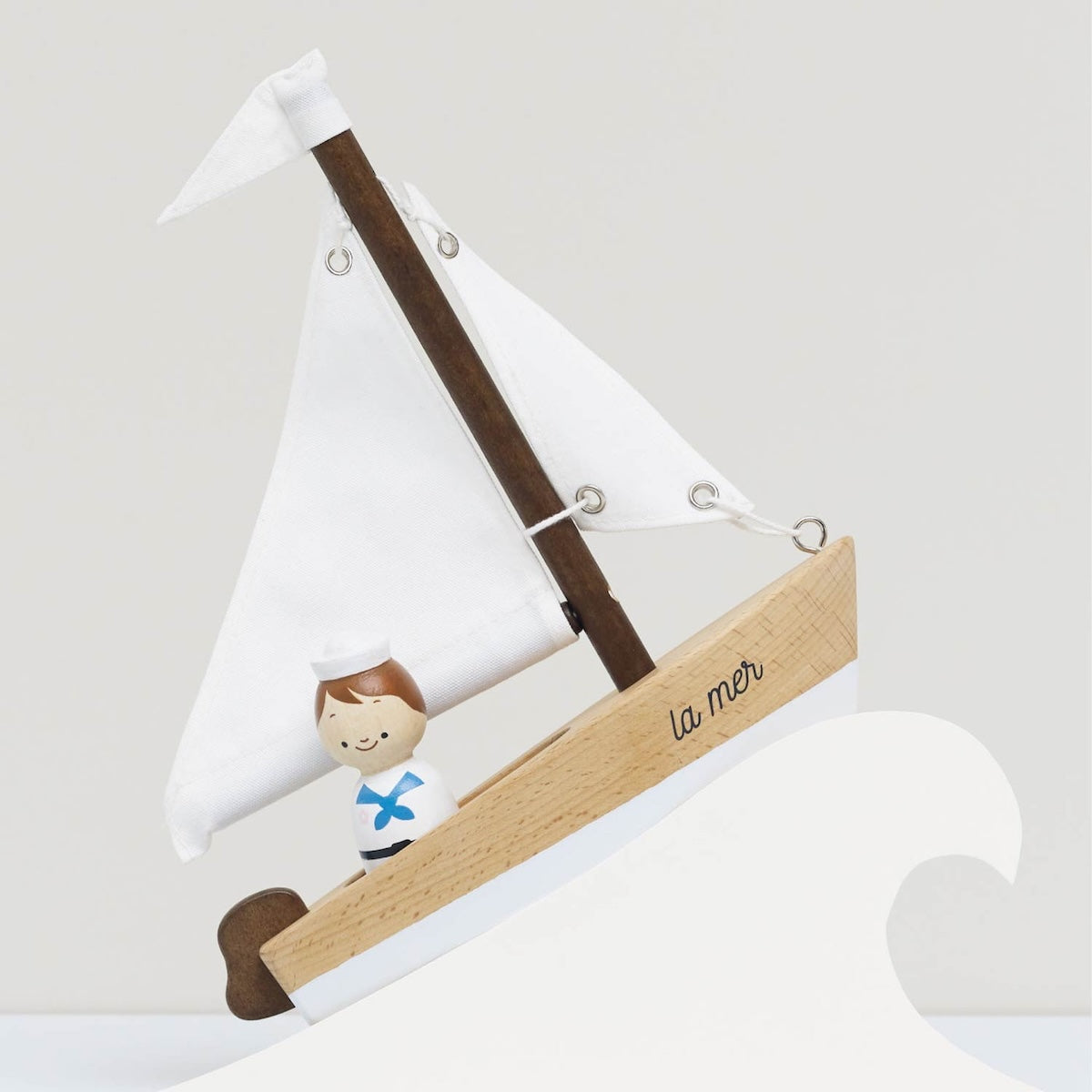 Le Toy Van Wooden Sailing Boat & Captain