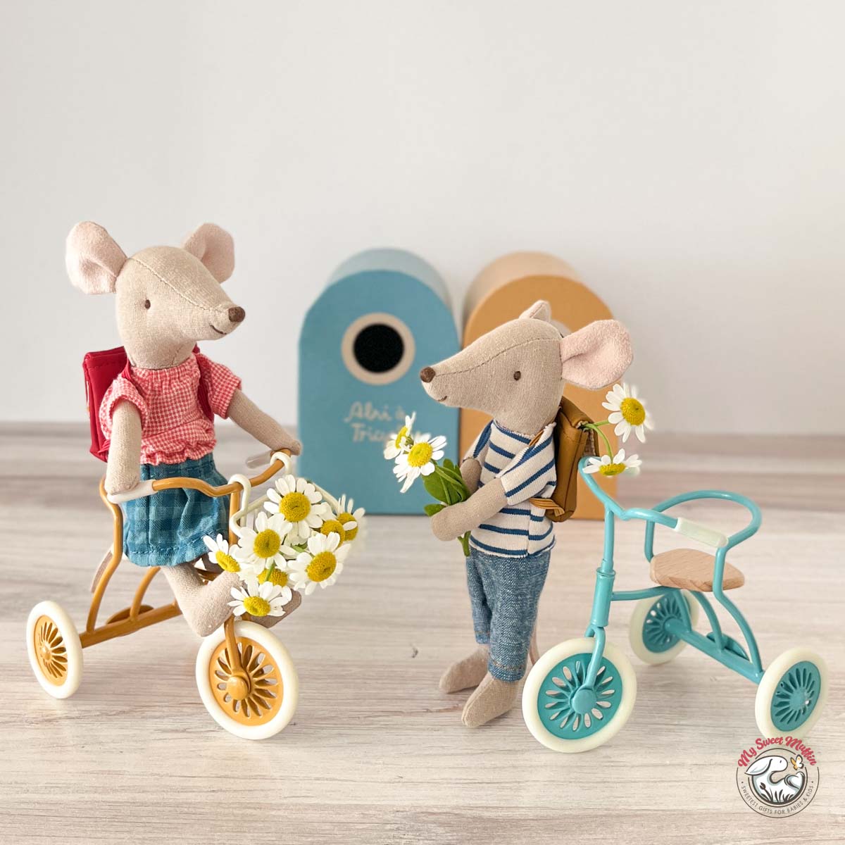 Maileg Tricycle Basket for Mouse