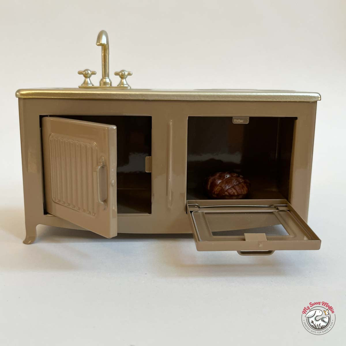 Maileg Dollhouse Kitchen, Mouse Size, Blue (ships on March 3rd)