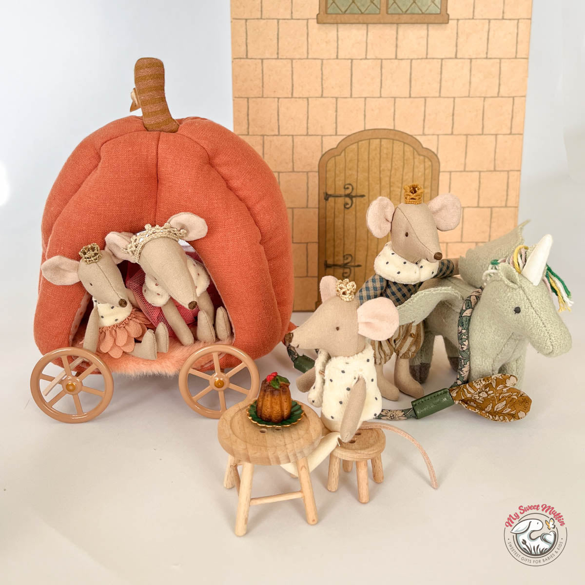 Maileg Royal Twin Little Sister and Brother Mouse in Box, 2025