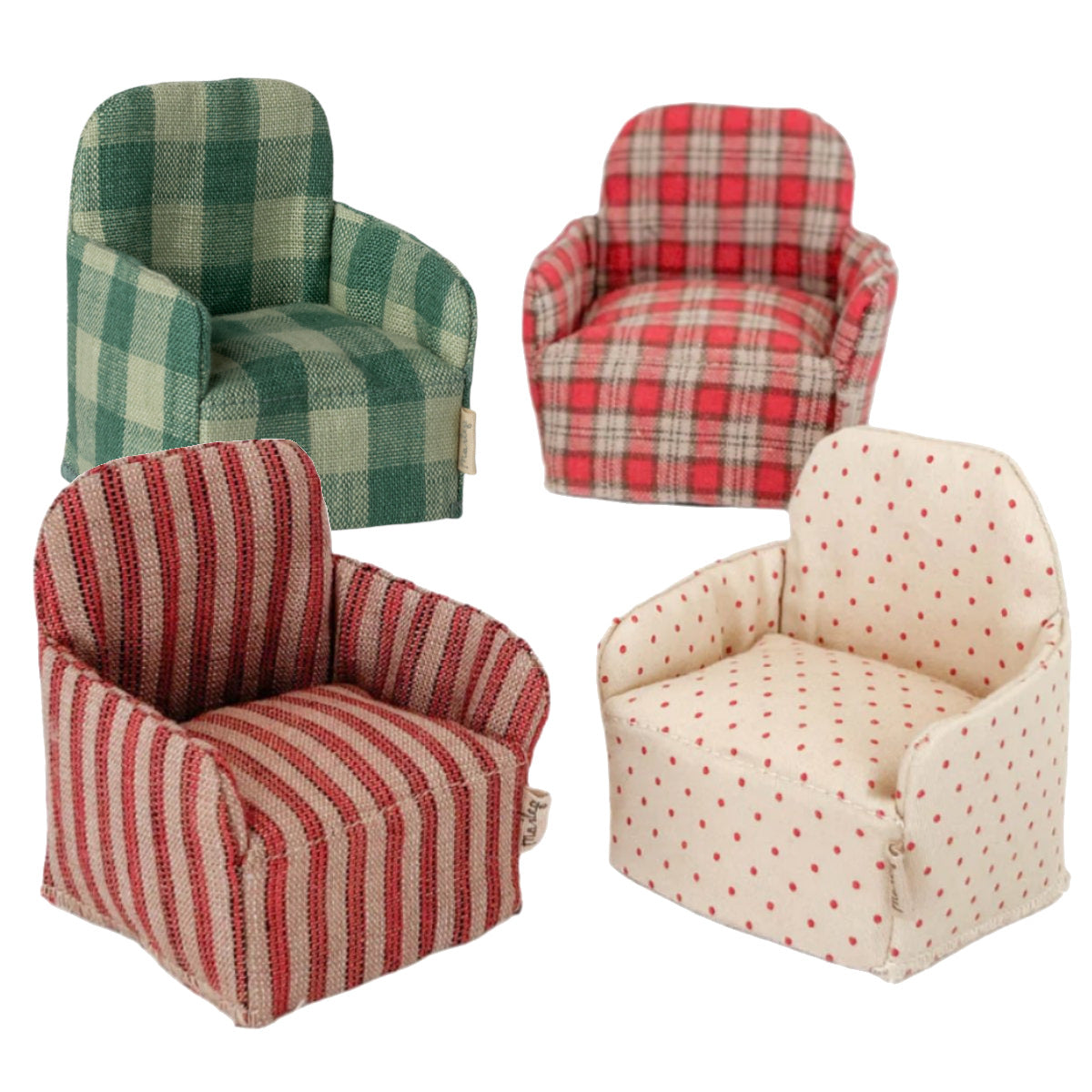 Maileg Mouse size Fabric Chair, New