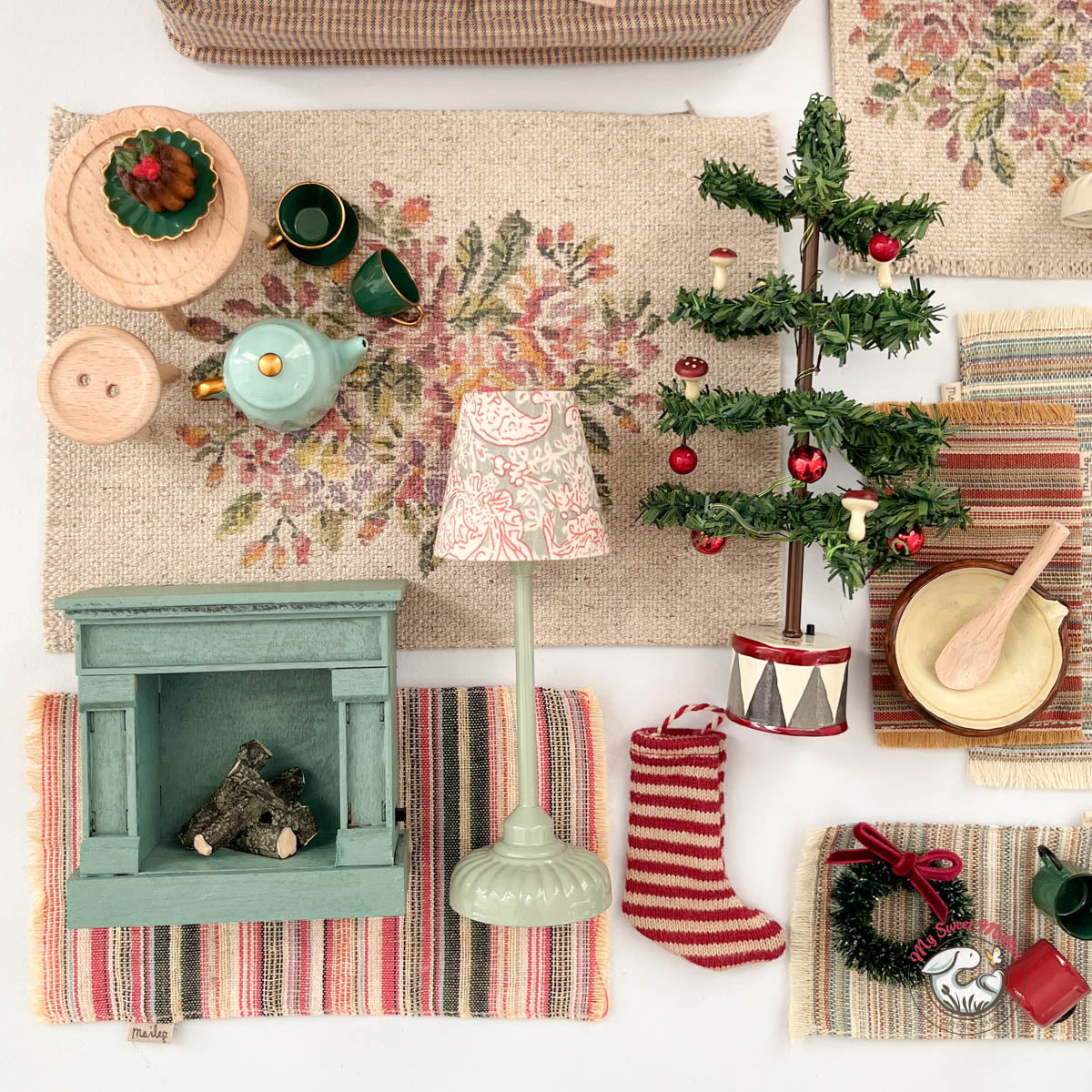 Maileg Christmas Tree with Lights, Mouse size