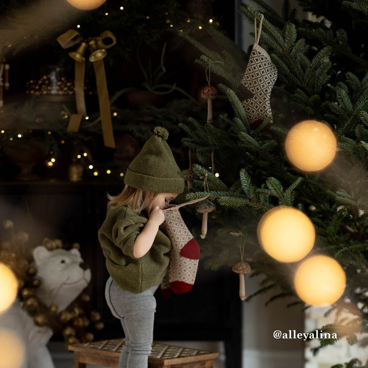 Maileg Christmas Stocking, Knitted