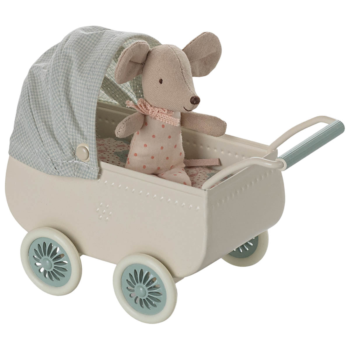 Maileg Pram with Baby Mouse