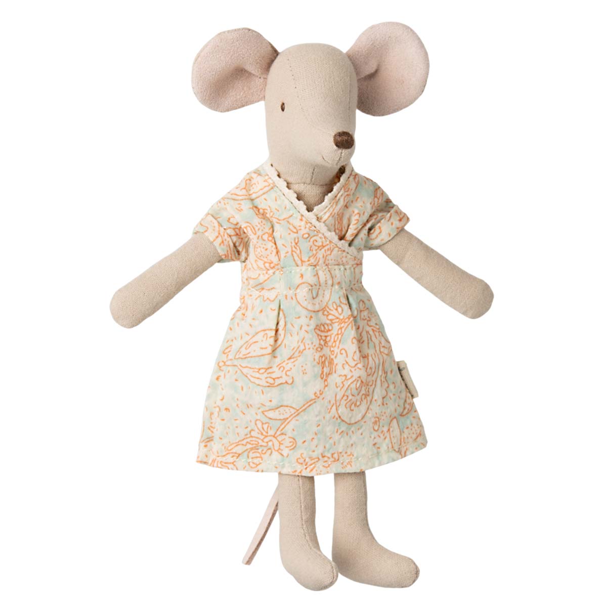Maileg Mom Mouse in Flower Wrap Dress