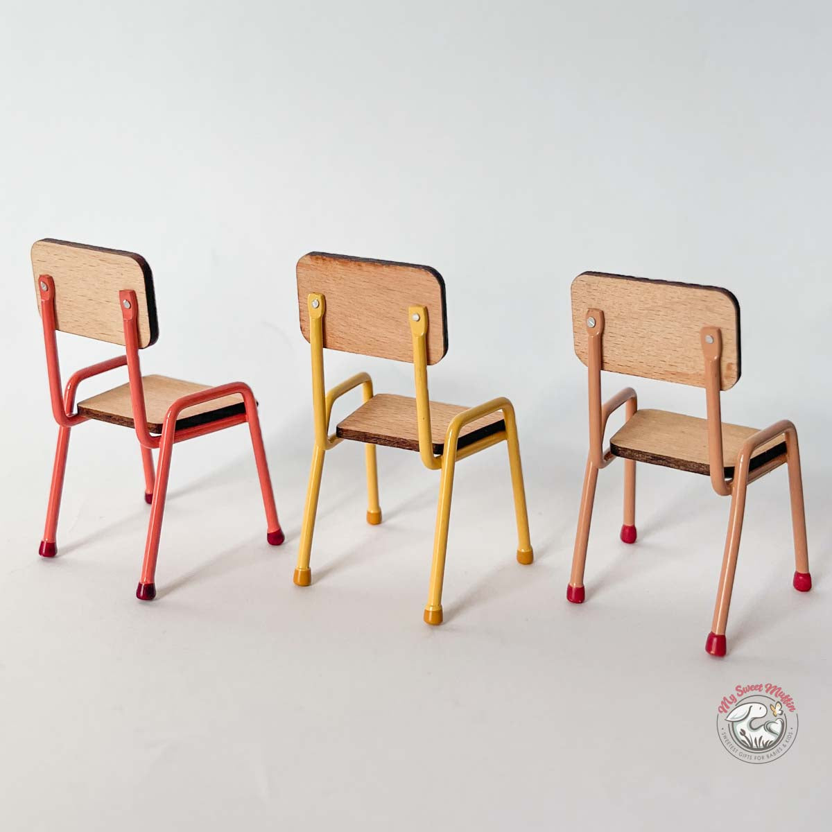 Maileg Chair with Metal Legs, Mouse size